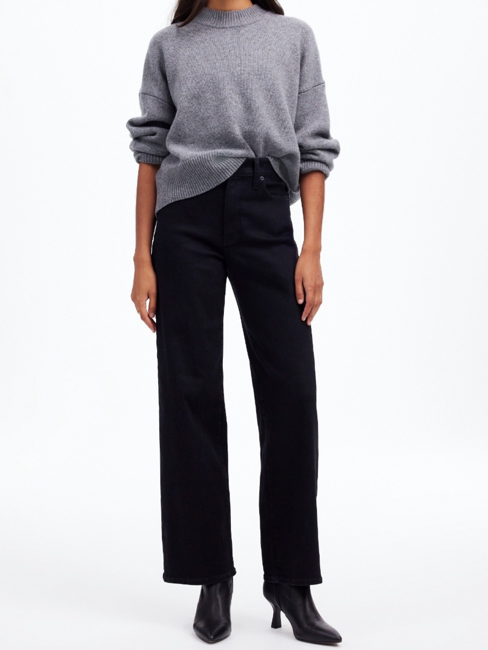 Madewell Perfect Vintage Wide-Leg Jean - Black